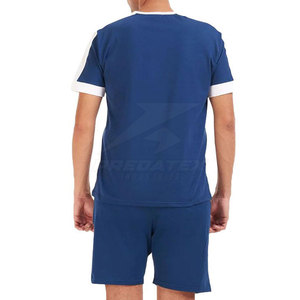 Meilleures ventes Ensemble t-shirt et short deux pièces décontracté pour hommes Logo personnalisé respirant pour l'été - Product Image 2