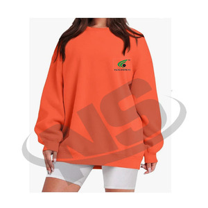 Sweat-shirt pour femme avec logo entièrement personnalisé, faible MOQ, sweat-shirt de streetwear doux et léger de qualité supérieure pour un usage décontracté et en plein air - Product Image 2