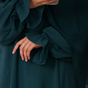 Moda Modesto Mejor Personalizar Diseño 100% Seda Mujer Abaya Precio Bajo Venta al por mayor Tallas grandes Mujeres Damas Hecho en Pakistán - Product Image 5