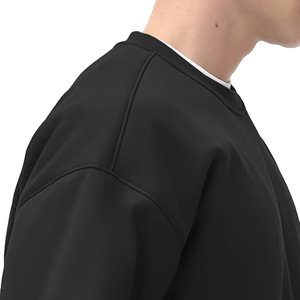 Pull-over en tricot personnalisé pour homme, doublé, à manches longues, uni, brodé, 100 % coton, écologique, séchage rapide - Product Image 3
