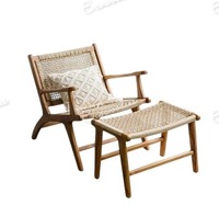 Ensemble table et chaises classiques du milieu du siècle en teck massif, écologiques et confortables, pour salon, extérieur et jardin