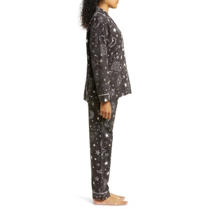 Costume de nuit confortable pour femmes avec short en coton brossé pour des nuits chaudes et des vêtements d'intérieur paisibles - Product Image 3