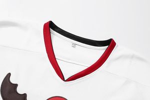 กริสวอลด์ # ชุดเสื้อฮอกกี้คริสต์มาส 00 โมวี พร้อมตัวอักษรและตัวเลขปัก ผ้ายืดสแปนเด็กซ์/โพลีเอสเตอร์ ป้องกันแบคทีเรีย เป็นมิตรกับสิ่งแวดล้อม - Product Image 2