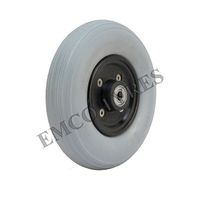 Roue avant de fauteuil roulant Emco E-200X50 avec pneu plein, sans garantie, mobilité améliorée, roue pivotante résistante à l'usure, performance fiable