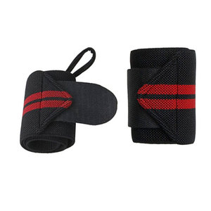 Muñequera deportiva con logotipo personalizado 2025, muñequera ajustable transpirable de poliéster elástico para gimnasio, muñequera con peso - Product Image 5