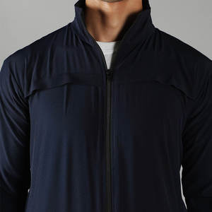 Conjunto Deportivo de 2 Piezas para Hombre, Chaqueta con Cremallera Completa, Color Azul Marino Claro, Traje de Entrenamiento, Logotipo Personalizado, Ropa Deportiva de Fútbol, Ropa de Equipo, Fabricante OEM ODM - Product Image 5