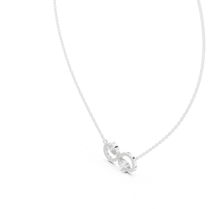 jewels 18k Personalized <b>Initial</b> Infinity <b>Necklace</b> for Women - Product Image 3