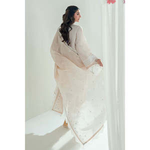 Conjunto de traje bordado de 3 piezas para mujer con dupatta bordada DN-62001, que incluye shalwar y churidar - Product Image 6