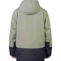 Veste coupe-vent safari personnalisée pour homme, 100 % polyester, imperméable, écologique, à capuche, streetwear d'hiver, impression foil standard