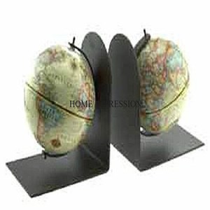 Socle en métal de qualité luxueuse plaqué or avec forme ronde Globe du monde styliste serre-livres au look attrayant au prix le plus bas - Product Image 6