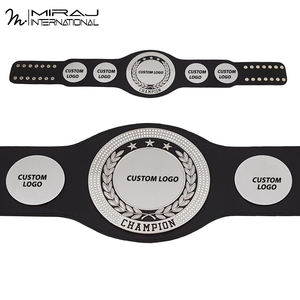 Wholesale 2025 Custom PU Leather High Waist Fighting <b>Belts</b> High Quality Durable Easy Wear OEM Service Martial Arts Equipment - Product Image 4