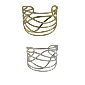 Trending Design <b>Set</b> of 2 Women <b>Bracelets</b> With Standard Decor Colored Finishing Design Ladies Fashion Collection Handcuffs - Product Image 1