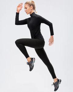 Veste de yoga zippée intégrale pour femme, coupe ajustée, manches longues, vêtements de sport pour la gym et le fitness, logo personnalisé, OEM/ODM WearPro - Product Image 5