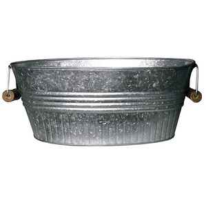 Style français classique Vintage jardin métal galvanisé jardinière Pots rétro décoration de la maison décoration de jardin mariage - Product Image 6