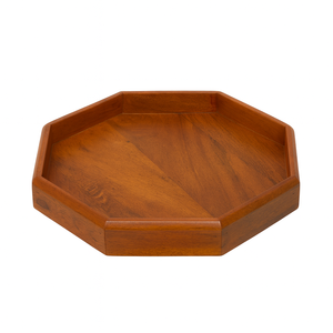Nueva Bandeja Hexagonal de Madera Maciza para Servir en la Cocina, Mesa de Comedor, Aperitivos, Frutas, Té, Café y Decoración para el Hogar - Product Image 1