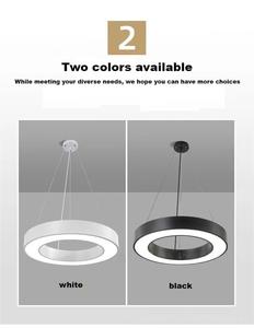 Nhà Hàng quầy bar phòng khách Mặt dây Đèn Kim Loại ánh sáng LED Hollow vòng tròn treo ánh sáng treo cây - Product Image 5