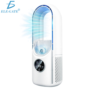 Ventilatore a piantana senza pale con umidificatore, 6 velocità, display digitale, installazione da tavolo/pavimento, controllo meccanico per uso domestico e camper - Product Image 1