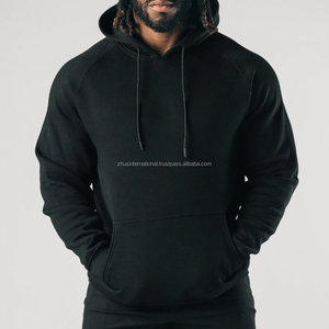 Sweat à capuche unisexe de haute qualité, coupe régulière, performance hivernale, 55% coton, 45% polyester, pull, en vrac, surdimensionné, uni - Product Image 5
