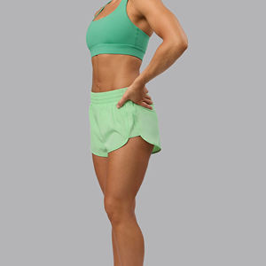 Short de sport décontracté pour femme pour les activités de plein air d'été Couleur unie Coupe droite confortable et respirante - Product Image 4