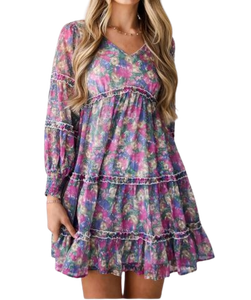 Hot On Sale Premium Violet et Rose Mini Robe Collection de mode d'été moderne Robes pour femmes disponibles - Product Image 6