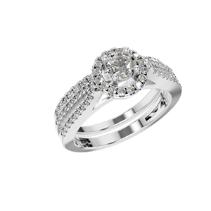 Bague solitaire de fiançailles classique en or massif 14 carats avec diamant original cultivé en laboratoire OEM ODM personnalisé pour mariage religieux - Product Image 5