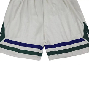 Pantalones cortos de malla personalizados de alta calidad para hombre, pantalones cortos de baloncesto en blanco, entrenamiento ligero rápido, transpirables para hombre - Product Image 4