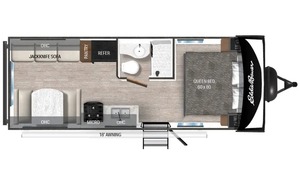 Remolque Camper superventas 2024 210RD-C, mini caravana moderna, ligera, 4x4, capacidad para 4 personas, el mejor precio - Product Image 6