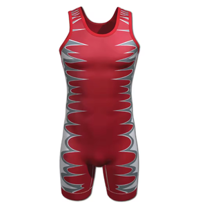 Design entièrement personnalisé pour hommes, maillots de lutte, vente en gros pas cher de la meilleure qualité, fabriqués au Pakistan - Product Image 3