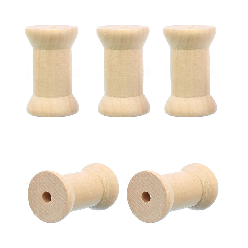 Natural Wooden Spools Made in Vietnam