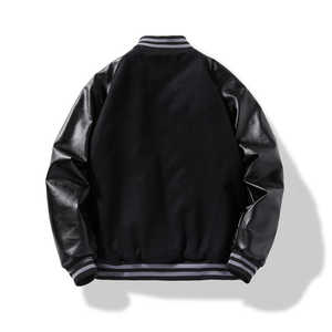 แจ็คเก็ตเบสบอลนักบินไซส์พิเศษสำหรับทุกเพศ2025ย้อมและเคลือบสีพื้น - Product Image 2