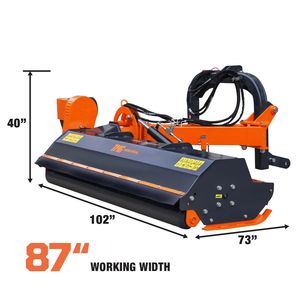 Top Industrial 90 Inch Ditch Bank Flail Mower Offset Verge Slope <b>Cutter</b> For Tractors 50-90 Hp <b>Hydraulic</b> Industrial Grade - Product Image 4