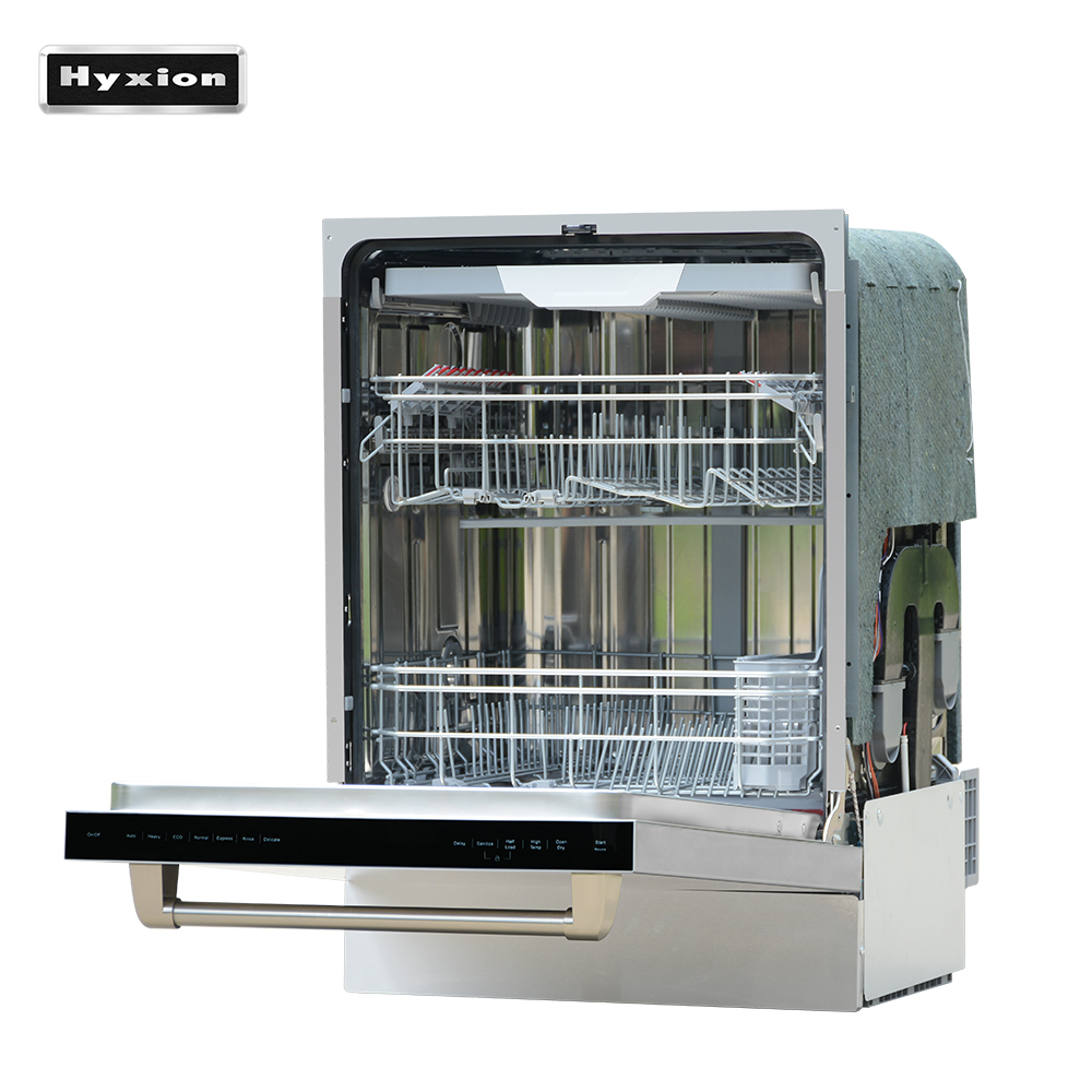 Hyxion Factory Stainless Steel 24inch 120V Built in 14 Capacity 24 Inch Dishwasher Machine Automatic