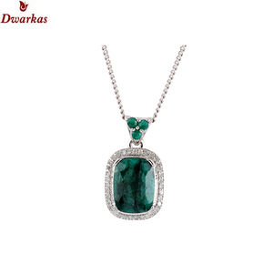 Bijoux fins de haute qualité en argent sterling 925 CZ collier pendentif multi pierres précieuses - Product Image 4