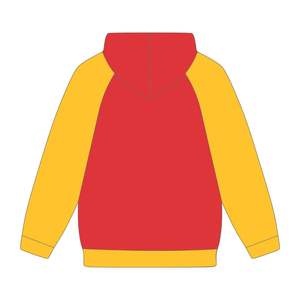 Hbcu เสื้อฮู้ดแขนแร็กแลนสีแดงสดปักด้วยกำมะหยี่โลโก้สโมสรสังคมกรีก Nine - Product Image 3