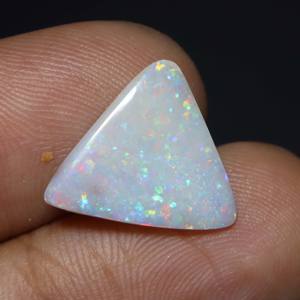 Opale australienne naturelle Cabochon opale de feu solide Coober Pedy opale de feu pierre précieuse en vrac taille 15X14X3MM - Product Image 5