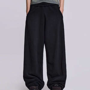 Venta al por mayor ácido lavado pantalones de chándal de los hombres de alta calidad pantalones de chándal con bolsillos logotipo personalizado pantalones de chándal para los hombres - Product Image 1