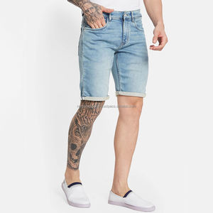 Nardon Apparel Vente en gros Design personnalisé Short en jean pour homme Canvas Taille moyenne Style sportif Chaud Motif solide 100% Coton Respirant - Product Image 6