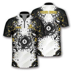 Commande en gros de maillots de billard personnalisés avec fermeture éclair, fabrication en usine - Product Image 4