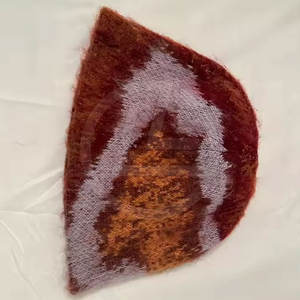 Bonnet en laine mélangée Mohair avec tricot épais et chaud par temps froid Bonnet en mohair de qualité supérieure avec coupe élégante - Product Image 2