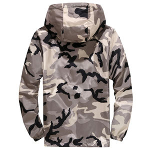 Vêtements de chasse de qualité supérieure Camouflage Hoodie Coupe-vent Imperméable Chasse Veste à capuche Protection UPF - Product Image 5