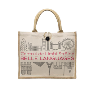 Sac fourre-tout en jute respectueux de l'environnement avec un design simple, parfait pour le transport au bureau ou les courses quotidiennes - Product Image 2