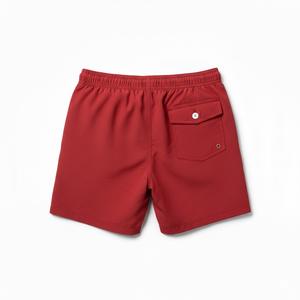 Shorts de Baño para Hombre, Cintura Media, Poliéster/Algodón Satinado, Antiarrugas, con Cordón Ajustable, Logotipo Personalizado en la Parte Delantera, Estilo Casual, Servicio OEM - Product Image 2