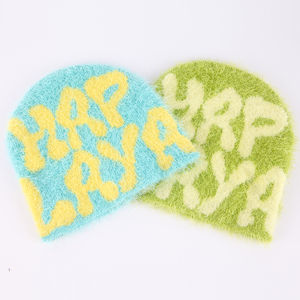 Nuevo 2023 Custom Your Own Logo jacquard Knitted Hats Beanie fabricante personalizado mohair Beanie - Product Image 1