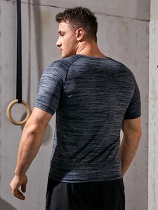 T-shirts personnalisés pour hommes 100 % coton, haute qualité, vêtements de sport et de fitness, dernières créations 2026 - Product Image 3