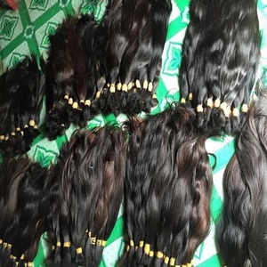 Venta al por mayor de extensiones de cabello humano Remy indio, cabello virgen crudo sin procesar - Product Image 4