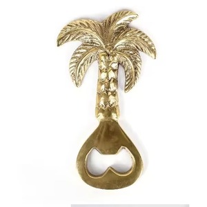 On Sale Embossed Classic Bottle Opener Coconut Tree Handmade Design Metal <b>Wine</b> & Beer Bottle Opener Made Of Brass New Arrival - Product Image 2