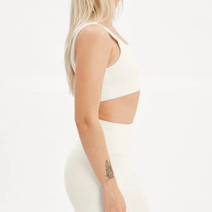 Soutien-gorge de sport pour femme en Spandex/Nylon, à bretelles convertibles, à maintien élevé, respirant, de haute qualité, avec logo personnalisé, modèle simple, collection 2025, vente en gros - Product Image 4