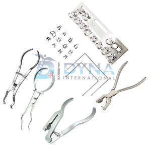 Rubber Dam Instruments <b>Set</b> Ainsworth <b>Punch</b>, Brewer Forceps Ivory Clamps Lightweight Brackets Endodontic Tools CE Certified - Product Image 6