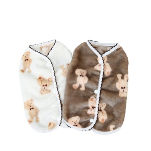 Doe Pet Nuovo Abbigliamento Caldo per Cani Autunno e Inverno, Giacca in Pile a Quattro Zampe con Design Orsetto e Clip per Guinzaglio - Product Image 5