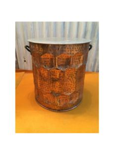 Nouvelle table basse martelée de conception Table d'appoint plaquée cuivre pour hôtels et chambre Table basse ronde en métal - Product Image 5